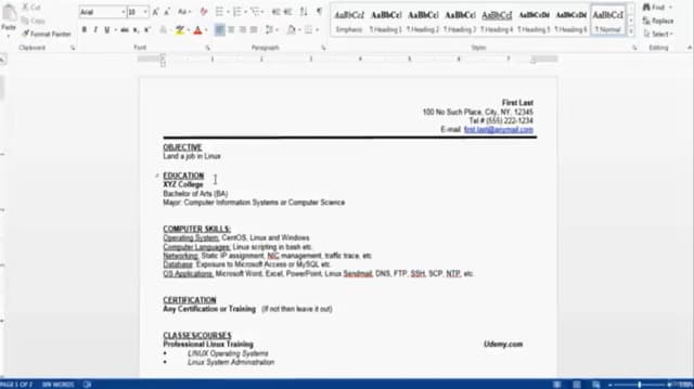 Linux - All About Resume (Linux-Relevant Resume Tips)